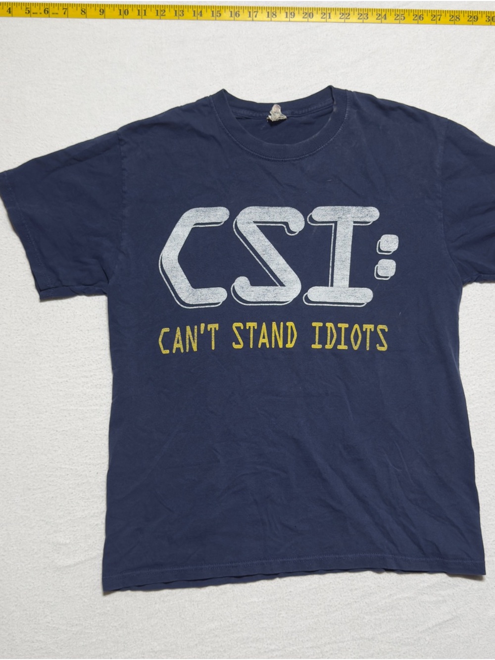 Navy CSI "Can't Stand Idiots" Short Sleeve Graphic Tee